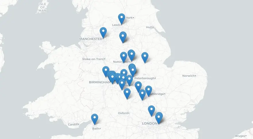 Locations Map